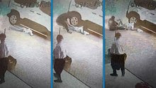 Hafif ticari aracın altındaki topunu almak isteyen çocuk, son anda kurtarıldı