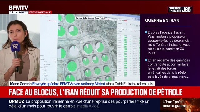 Face au blocus du détroit d'Ormuz, l'Iran réduit sa production de pétrole pour limiter le risque de saturation des cuves