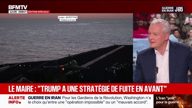 Moyen-Orient: Donald Trump adopte une stratégie de fuite en avant , selon Bruno Le Maire
