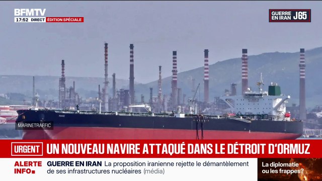 Un nouveau navire a été attaqué dans le détroit d'Ormuz, aucun membre d'équipage n'a été blessé