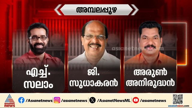 ജി. സുധാകരനും എച്ച്. സലാമും നേർക്കുനേർ; അമ്പലപ്പുഴയിലെ കാറ്റ് എങ്ങോട്ട്? | Election | Ambalapuzha