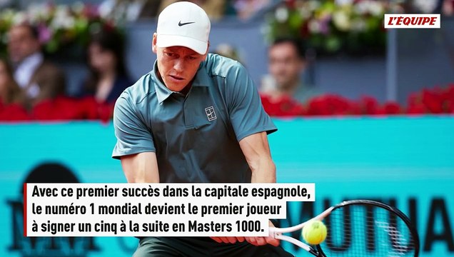 Cinquième titre d'affilée en Masters 1000 : Jannik Sinner impitoyable face à Alexander Zverev pour s'imposer à Madrid - Tennis - ATP - Madrid