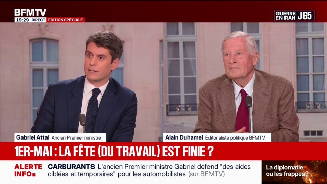 Travailler le 1er-Mai: Le bazar ça fait des années qu'il dure sur ce sujet , dénonce Gabriel Attal, ancien Premier ministre