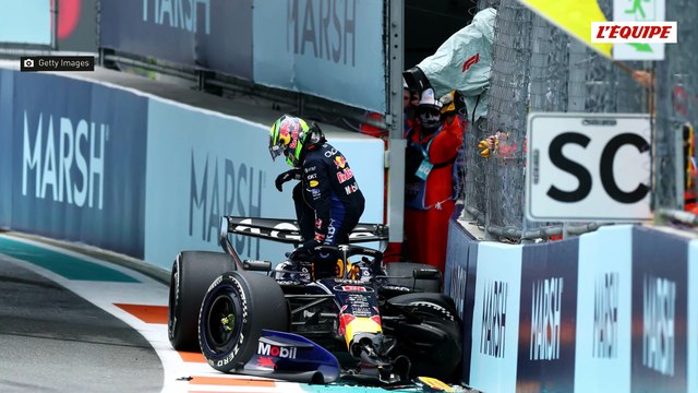 La voiture de sécurité déployée au Grand Prix de Miami après les accidents d'Isack Hadjar et Pierre Gasly - F1 - GP de Miami