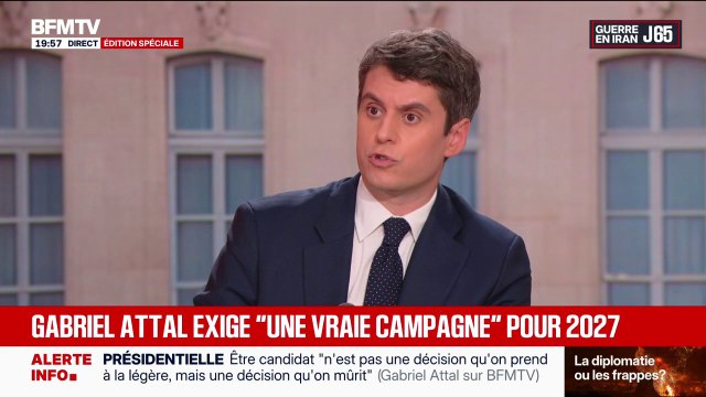 Présidentielle 2027: Il y a un besoin de clarification de la ligne des Républicains , déclare Gabriel Attal, ancien Premier ministre