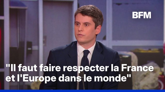 Présidentielle 2027, Europe, politique ... Entretien avec Gabriel Attal, ancien Premier ministre