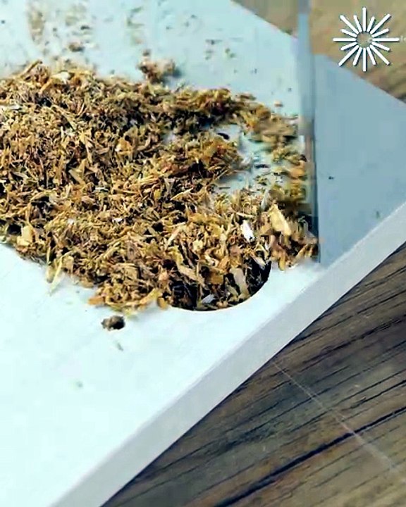 Perfect rounded corners with a sawdust and glue