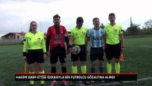 Hakemi darp ettiği iddiasıyla bir futbolcu gözaltına alındı
