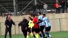 Keşan’da hakeme yumruk atan futbolcu gözaltına alındı | Ajansspor | IHA