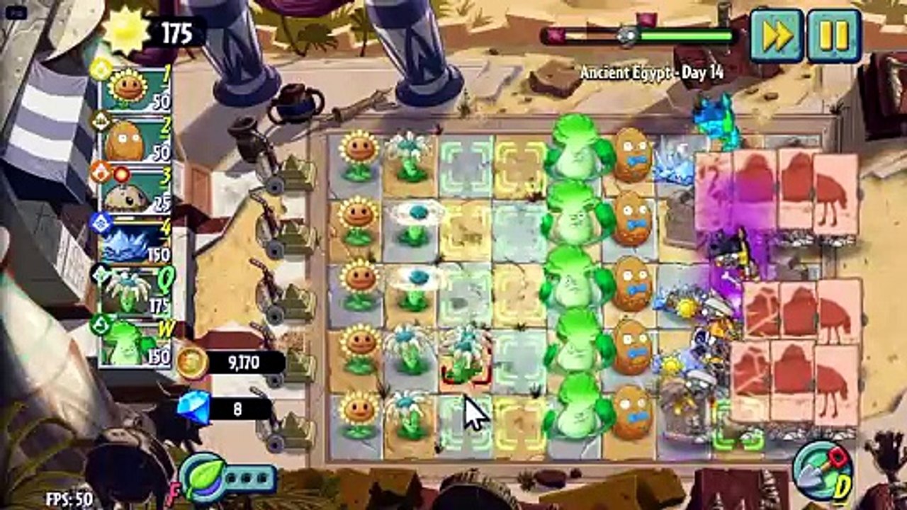 Destroying Puzzle Camel Zombies! In PVZ 2 GardenLess Part 7 (No Commentary)