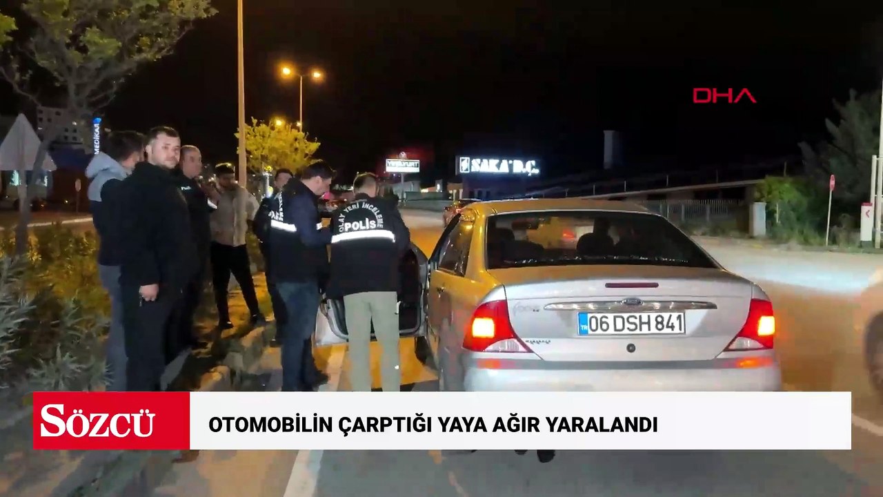 Otomobilin çarptığı yaya ağır yaralandı