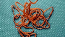 Turn tights into endless hair ties
