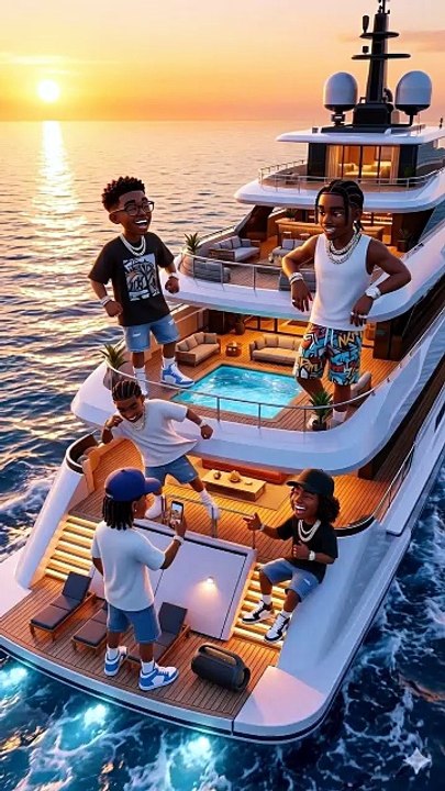 ¡El coro se montó en el yate 😎🌊 y esto se puso duro #Aventura #Yate #Viral