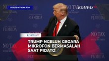 Momen Trump Ngeluh Gegara Mikrofon Bermasalah Saat Pidato, Minta Staf Naikkan Volume