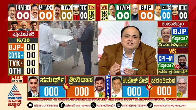 ವಿಪಕ್ಷಗಳ ಭದ್ರಕೋಟೆ ಬಂಗಾಳದಲ್ಲಿ ಅರಳಲಿದ್ಯಾ ಬಿಜೆಪಿ ‘ಕಮಲ’? | 5 State Assembly Elections Results 2026