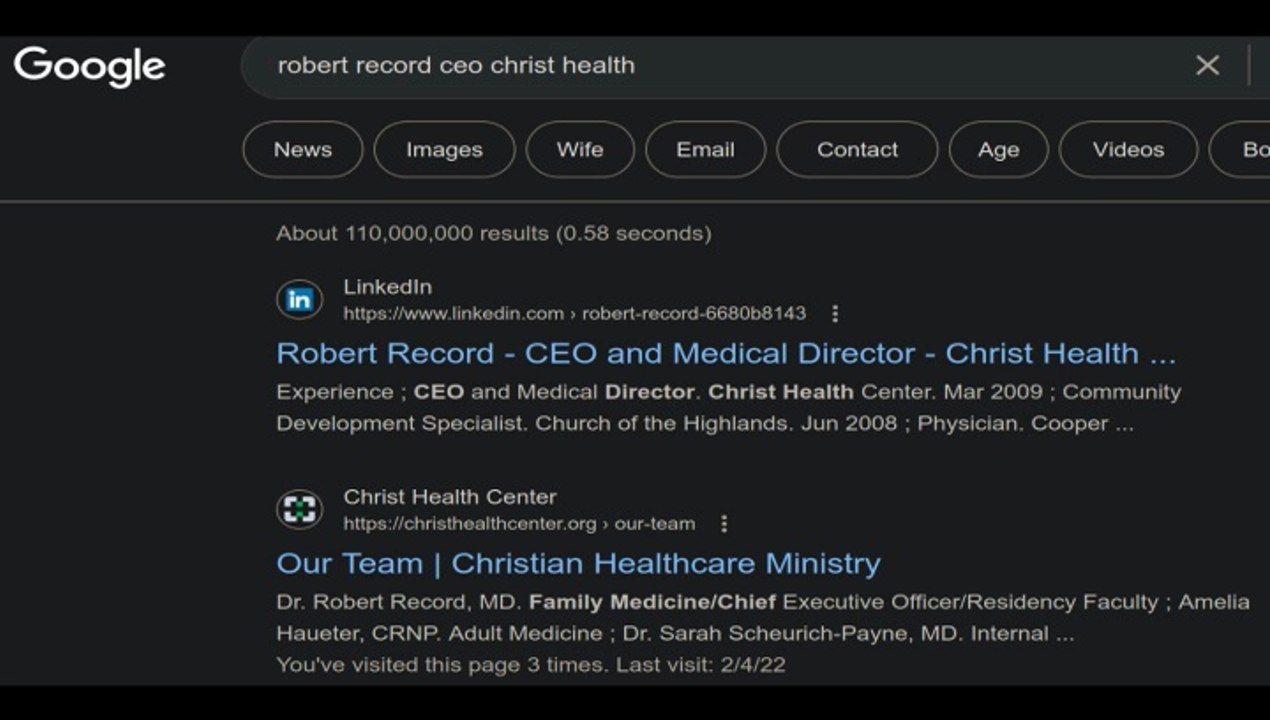 Christ Health (Birmingham, Alabama) Lawyer Deborah Pickens & Serviceless MD / NP Visits