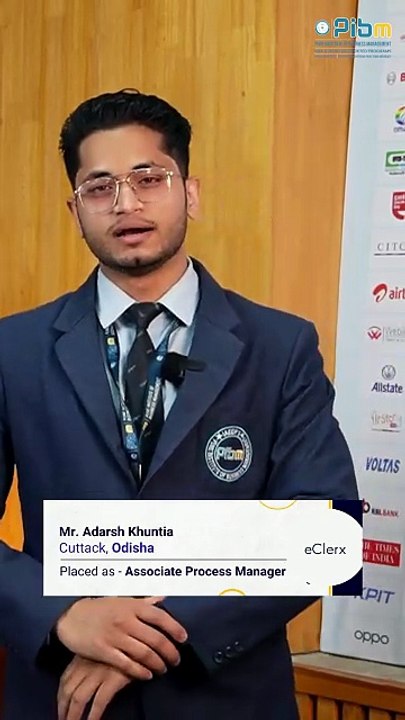 PIBM to eClerx | Associate Process Manager | MBA & PGDM Placements | Adarsh Khuntia: Batch 2024–26