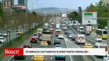 İstanbul'da haftanın ilk iş günü trafik yoğunluğu
