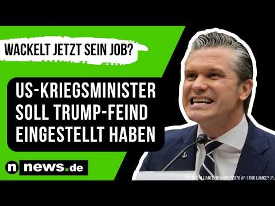 Pete Hegseth: Wackelt jetzt sein Job? US-Kriegsminister soll Trump-Feind eingestellt haben