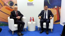 Cumhurbaşkanı Yardımcısı Yılmaz, Norveç Başbakanı Store ile görüştü