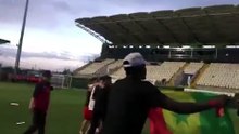 Diagne Senegal bayrağı açtı polis müdahale etti