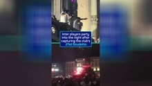 Inter party into the evening after Scudetto win