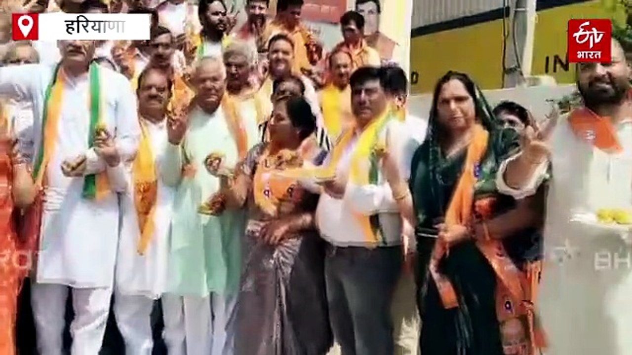 बंगाल-असम जीत की गूंज हरियाणा तक, खुशी से झूमे भाजपा कार्यकर्ता, मिठाई खिलाकर मनाया जश्न