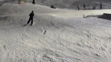 Skier Attempts A Flip At Perfect North Slopes And Takes A Hard Fall