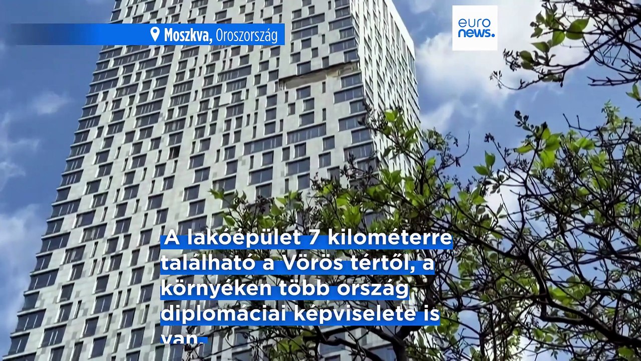 Ukrán drón csapódott egy moszkvai luxusépületbe, alig néhány kilométerre a Kremltől