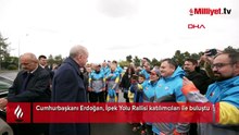 Cumhurbaşkanı Erdoğan, İpek Yolu Rallisi katılımcıları ile buluştu