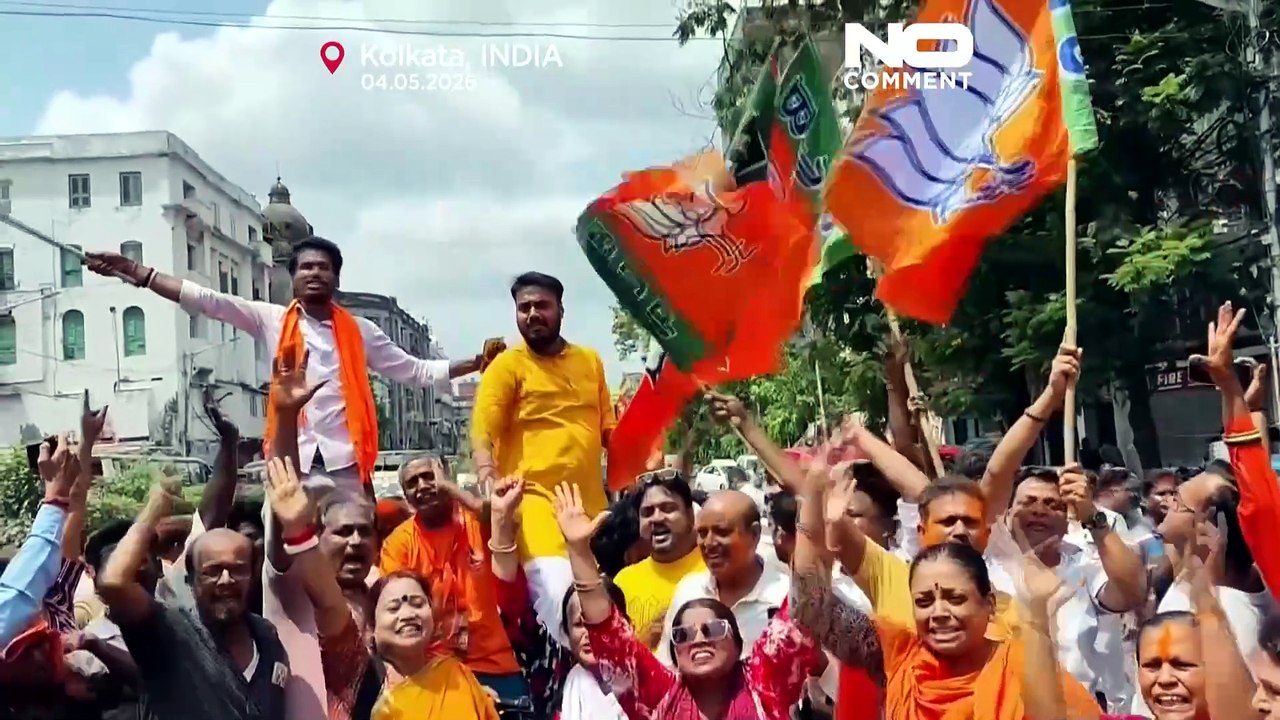 Westbengalen: Modis Partei kurz vor Machtübernahme – Anhänger feiern