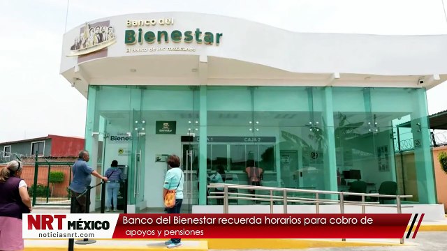Banco del Bienestar recuerda horarios para cobro de apoyos y pensiones