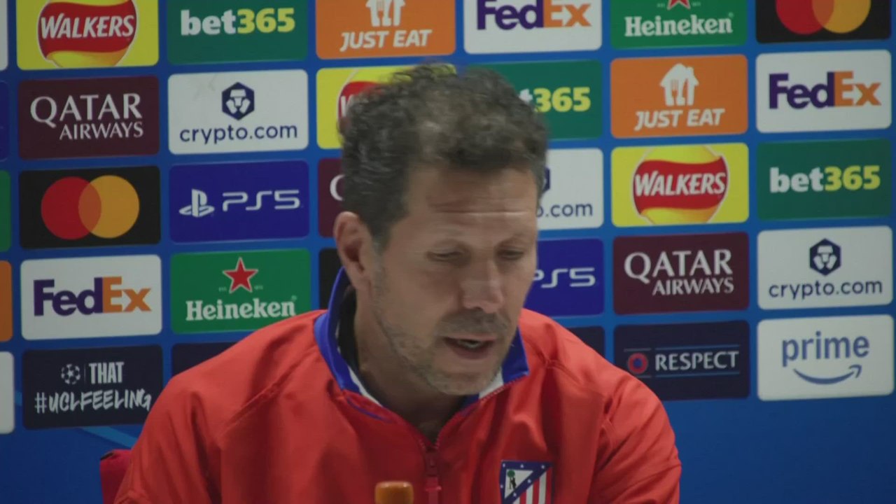 Simeone, rueda de prensa completa previa al Arsenal - Atlético de Madrid
