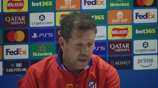 Simeone, rueda de prensa completa previa al Arsenal - Atlético de Madrid