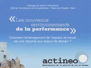 ACTINEO Colloque Intro Aménagement de l'espace de travail