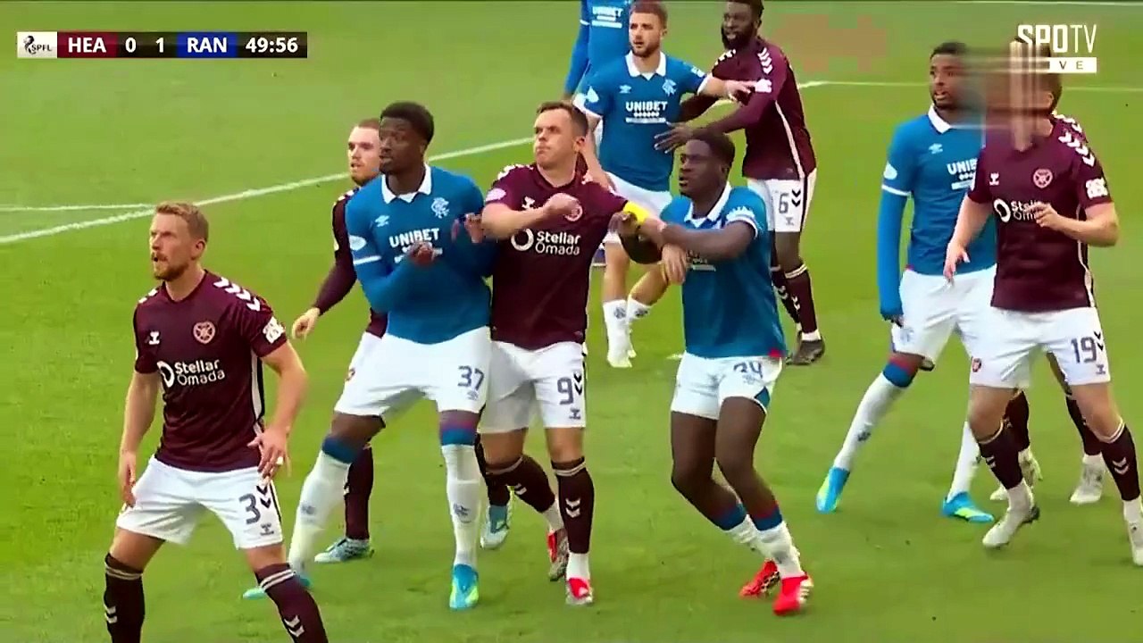 Hearts Vs Rangers 2 half