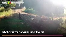 Vídeo mostra momento em que três caminhões colidem em estrada no interior de Minas Gerais