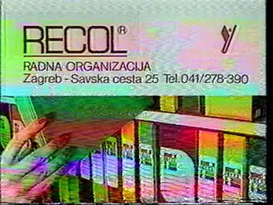 JRT TV Zagreb 1987. - Reklame