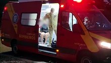 Queda de escada mobiliza socorro e deixa jovem ferida