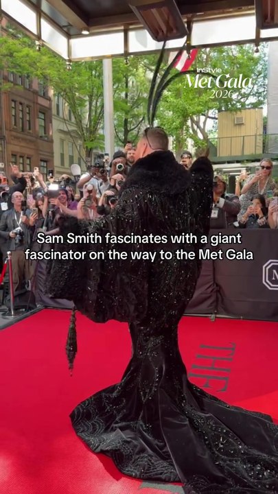 sam smith black dress Sam Smith arrives in black Christian Cowan outfit