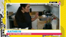 Mujer y su extraña adición de comer por la nariz