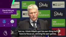Moyes not expecting a thank you message from Arteta after Man City draw