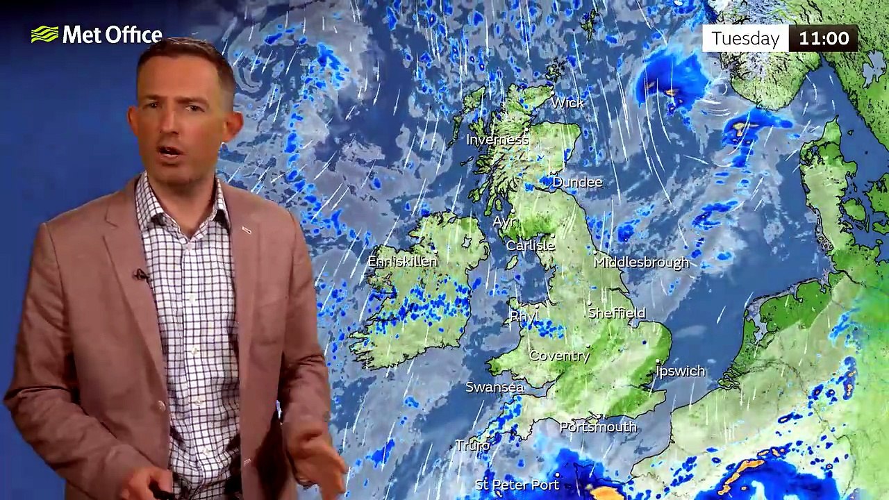 Met Office Tuesday Morning Weather Forecast 05/05/2026