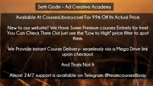 (Courseslibrary.com)Seth Godin – Ad Creative Academy