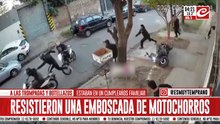 Jóvenes resistieron robo motochorro a los botellazos limpios