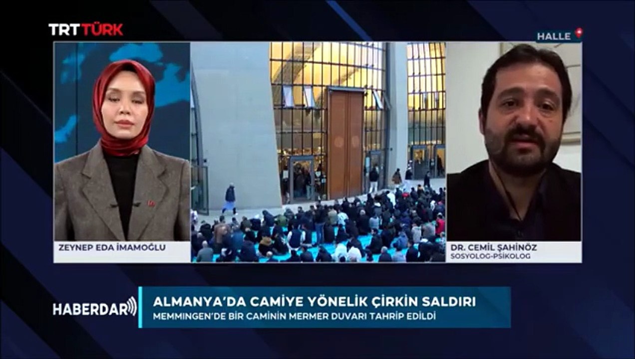Almanya Memmingen´de Cami saldırısı (TRT Türk, Haberdar, 04.05.2026)
