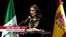 Ayuso reivindica los "cinco siglos de mestizaje" entre España y México en homenaje a Hernán Cortés