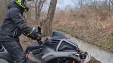 Rider Flips A New 2026 Can-Am Outlander X mr 1000R During The First Ride