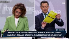 Moreno saca los documentos y hunde a Montero: "Usted habló del copago, aquí está el informe que lo demuestra"