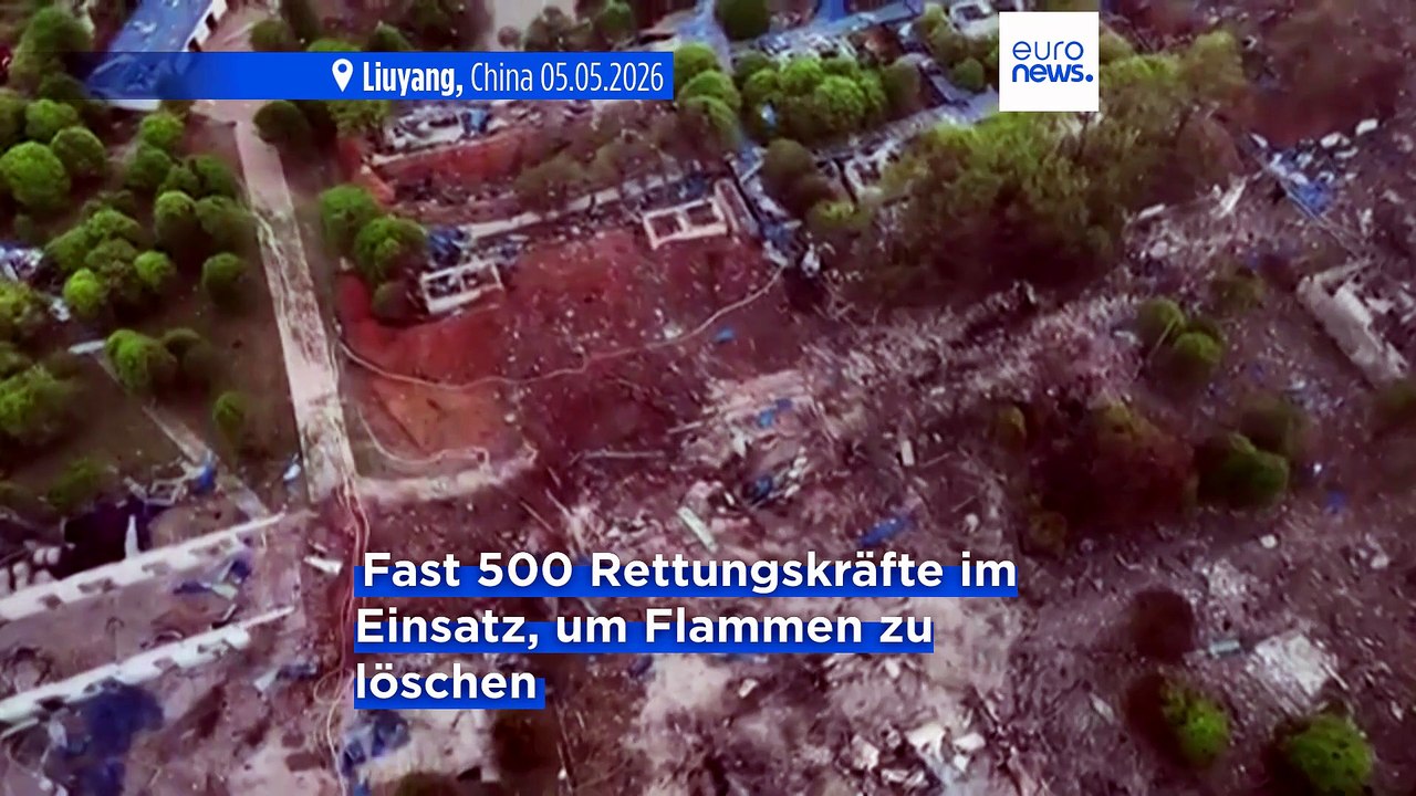 Feuerwerksfabrik explodiert: Mindestens 21 Tote in China